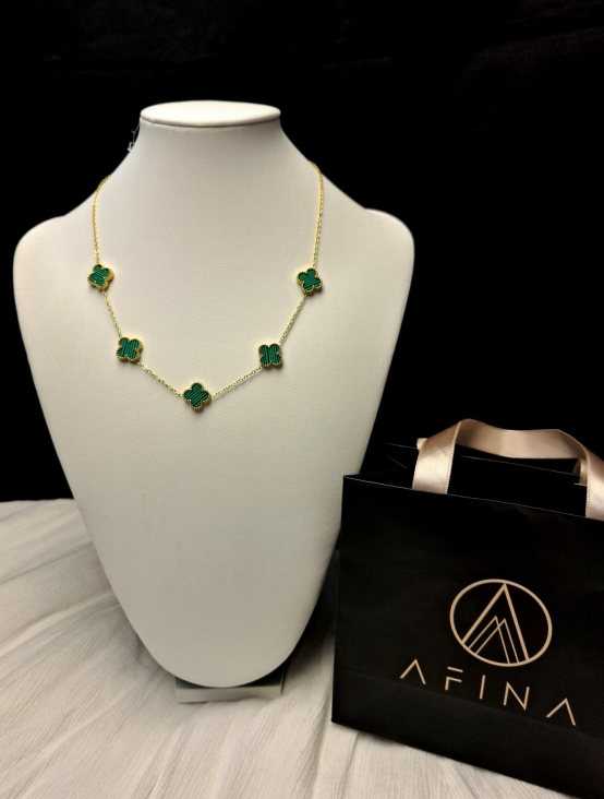 SET TREBOLES COLLAR + PULSERA