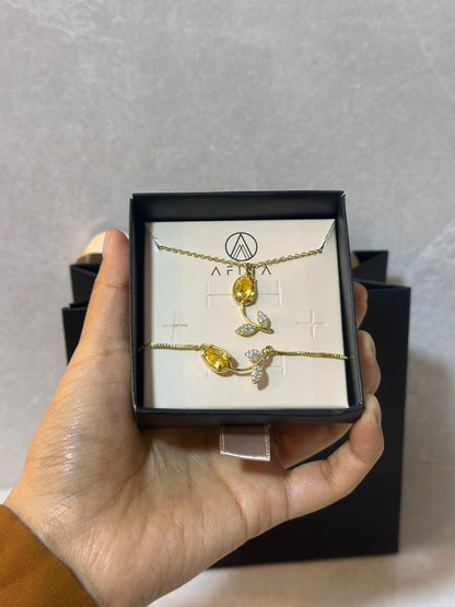 SET TULIPAN: COLLAR + PULSERA