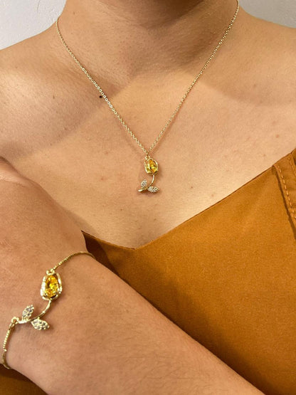 SET TULIPAN: COLLAR + PULSERA