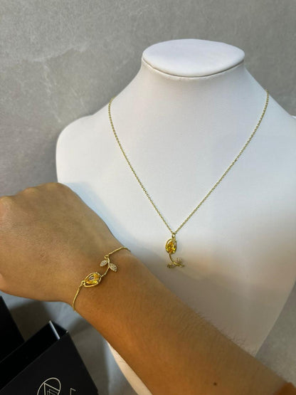 SET TULIPAN: COLLAR + PULSERA
